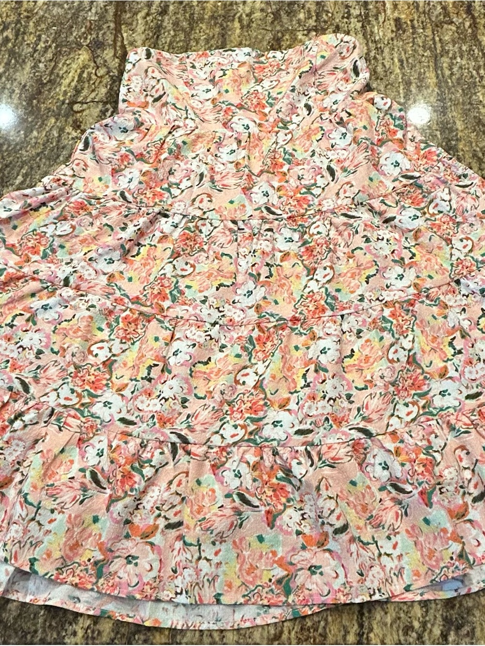 Pink Lily Pink Floral Ruffle Dress